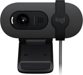 Logitech Brio 100 Full HD 1080p Webcam – Auto-Light Balance, Built-In Microphone, Privacy Shutter, USB-A Connectivity, Compatible with Microsoft Teams, Google Meet, Zoom, and More, Graphite Finish